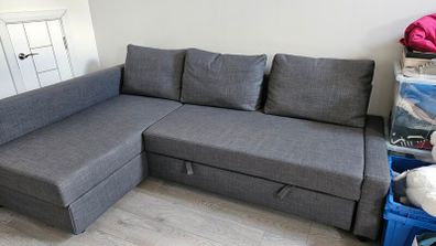 ikea Friheten corner sofa bed grey LIKE NEW