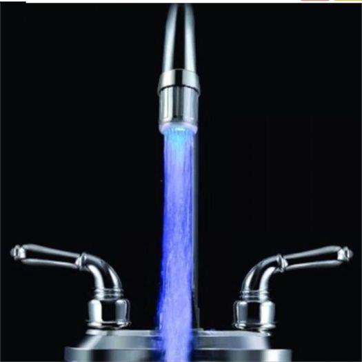 LED faucet Water tap Taps accessory temperature faucets sensor Heads attachment on the crane RGB Glow bathroom Drop ship