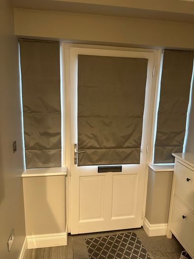 Roman blinds for front doors