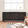 MDF Radiator Cover Black 205 cm Image 3