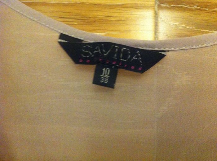 Ladies Savida Grey 2 piece top Size 10