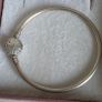 Pandora moments bangle sparkly snowflake claps in good condition small size Image 5