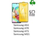 For Samsung Galaxy A51/ A70/ A71/ M21 Tempered Glass 9D Full Glue Full Screen Tempered Glass