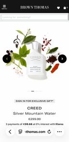 CREED Silver Mountain Water 100ml niche parfum