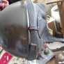 Antique French half shell motorcycle helmet by Geno Paris France Image 6