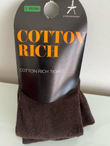 Brown Cotton Rich Tights (thick)