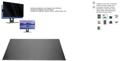 Computer Privacy Screen - 2 Pcs 24"