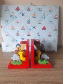 Nursery boys book ends and notice board