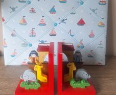 Nursery boys book ends and notice board