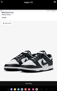Authentic Nike Dunks Low Women - Black White - Fits UK 6 - Like New - RRP 120