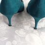PRICE DROPOffice London, Ladies teal mid heal shoes , Size 41/7.5 Image 3
