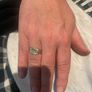 9ct gold mens buckle ring Image 6