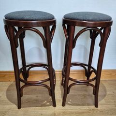 Two bentwood vintage cafe/bar stools