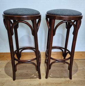 Two bentwood vintage cafe/bar stools