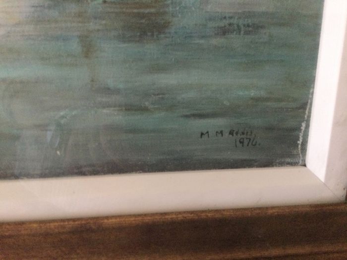 Art - Vintage Oil on Canvas ( M.M. Addis )