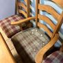 Pine Dining Table and Six Chairs. Solid. Heavy. Image 4