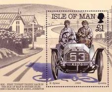 1995 Isle of Man 90th Anniversary of Motor Racing on Isle of Man Commemorative Stamp Miniature Sheet Mint Never Hinged (MNH)
