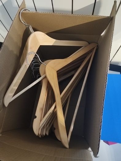 Wooden coat hangers