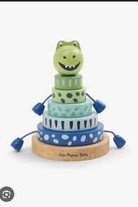 JoJo Maman Green Dino Wooden Stacker