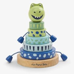 JoJo Maman Green Dino Wooden Stacker