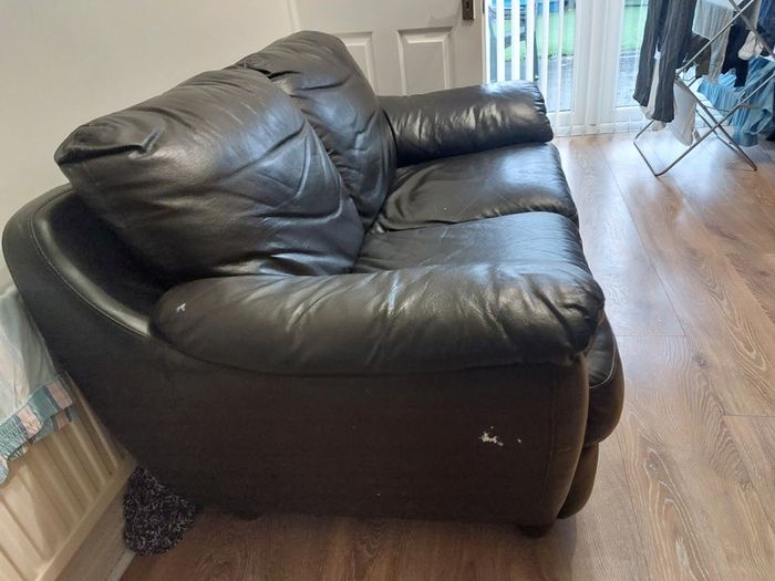 Free 2 seater leather sofa