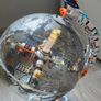 Space Station Globe Building Block Model with LED Light Image 3