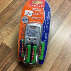Fameart Ni-CD and Ni-MH Battery Charger inc 4 Batteries