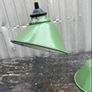 Antique enamel shades with new bulb holders and cable Image 3