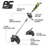 Greenworks Electric String Trimmer 1200W Image 2