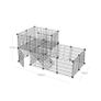 Small animal enclosure made of metal grid Image 3