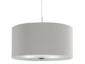 Ceiling Light Silver Drum Pendant