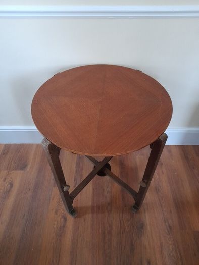 Vintage Fold Up Card Table Occasional  Table