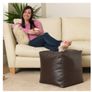 Footrest/Footstool/Puffe/Ottoman/Point Bean Bag Chair Cover Only, Medium Size, Brown (unfilled) Image 3