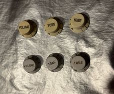 Fender Stratocaster Replacement Knob Set 1 Volume 2 Tone electric guitar parts accessories