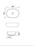 Cersanit Moduo oval ceramic basin 50cm Image 4
