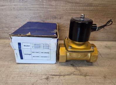 2W-50 Brass 2inch Electric 24v Solenoid Valve