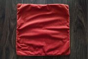 Dunnes Home Velvet Cushion Cover s45x45cm  Tomato  Orange