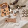 Set 6 Antique Filigre Pierced Silver Buttons and Silver Tiepin Cubic Zircona etc.a. Image 3