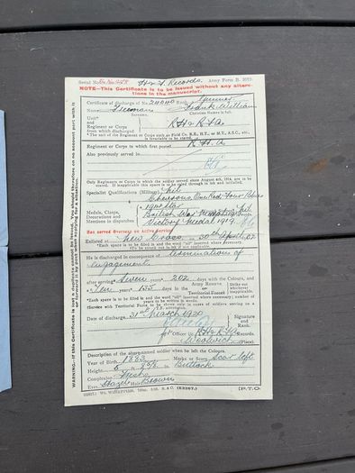 WW1 British Old contemptible 1914 original paybook and paperwork grouping