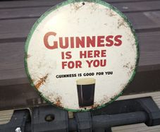 Small Guinness  enamel  sign