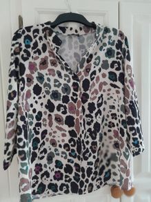 Animal Print Top New