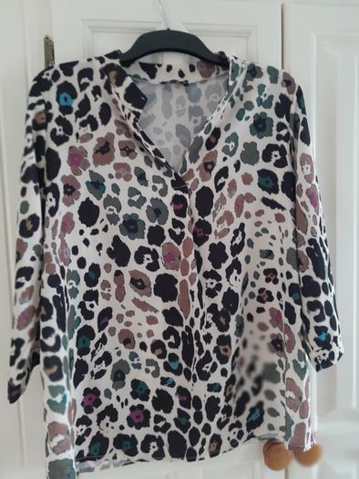 Animal Print Top New
