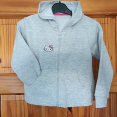 Girls Hoodie: with Hand Stitched Hello Kitty Motif: 2-3 Yrs