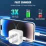 iPhone Charger Fast Charge 2Pack Fast Apple Charger Cable 2M/6FT iPhone Fast charger with USB C To Lightning Cable for iPhone 14 13 12 11 Pro Max XS XR X 8 7 6 Plus 5, iPad and iPod Image 4