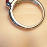 Genuine Cabochon Ruby Solitaire Dress Ring Image 9