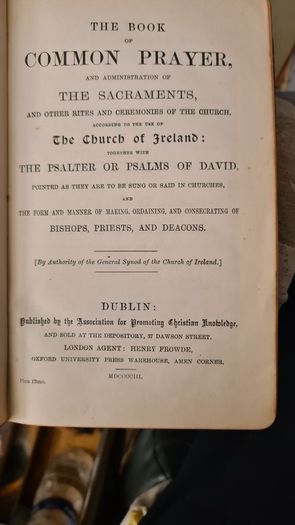 The Common Book Of Prayer. The Church Of Ireland Dublin Hardback.