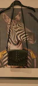 Handbag with studs.