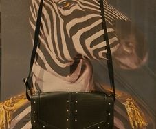 Handbag with studs.