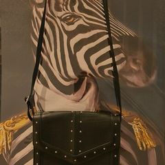 Handbag with studs.