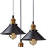 3 Lights Industrial Ceiling Light, Retro Industrial Pendant Light, Vintage Edison Style Metal Hanging Light Fixture Chandelier for Kitchen Bedroom Living Dining Room (FREE SHIPPING) Image 2